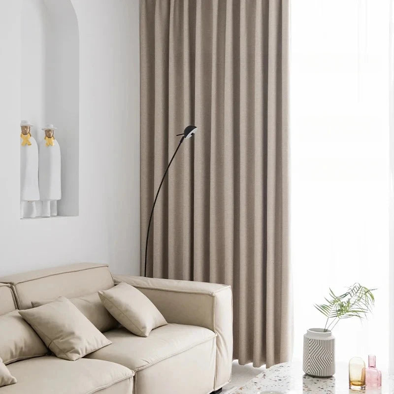 Rideau nordique occultation partielle salon chambre sur mesure