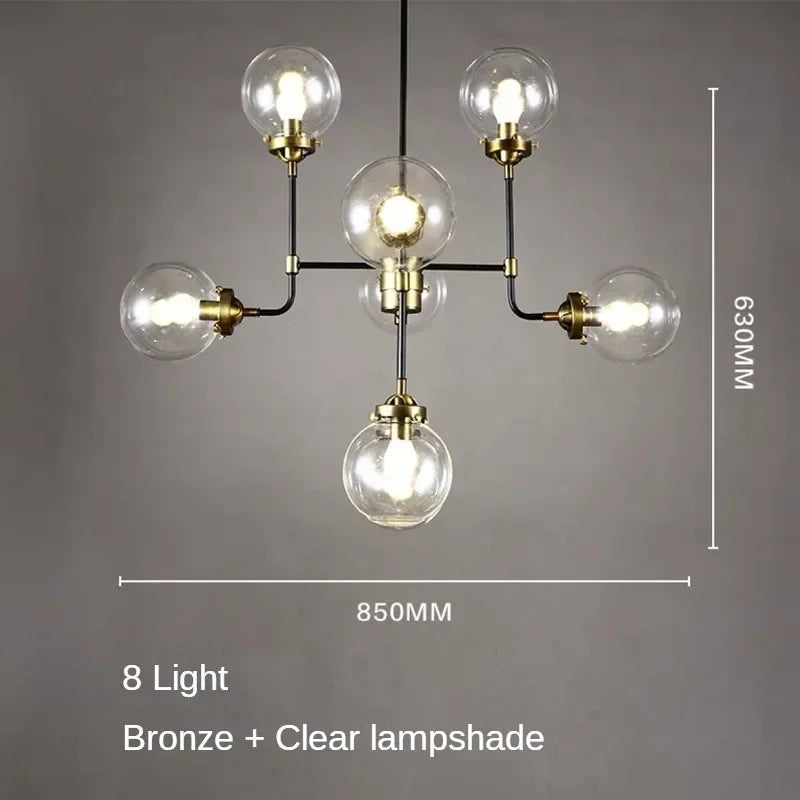 lustre artistique en verre pour décoration intérieure moderne - vue 11 sur 24