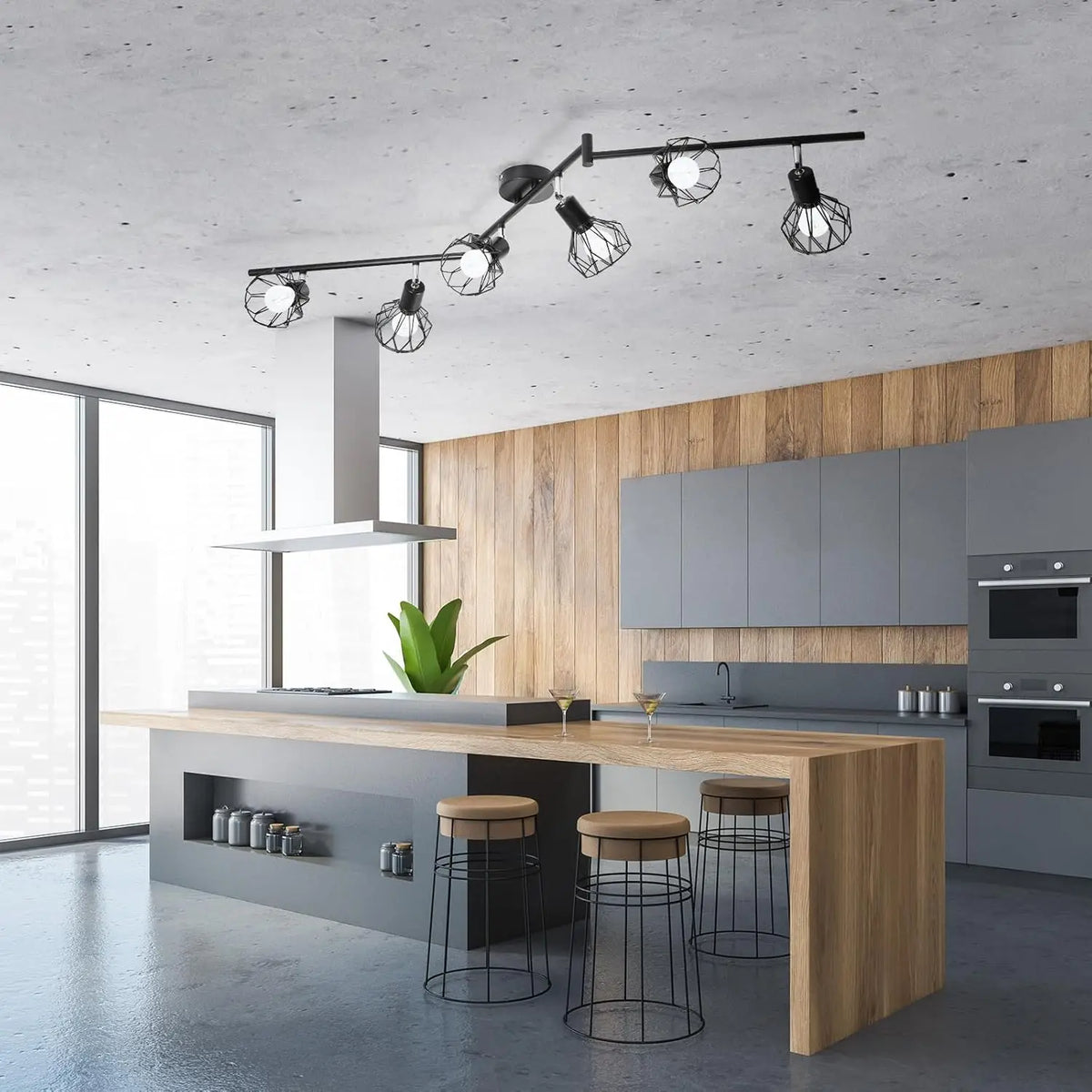 LED E14 ceiling light rotating 350 °, spotlight wall light, suitable for kitchen, living room, bedroom LED wall lights - vue 6 sur 7