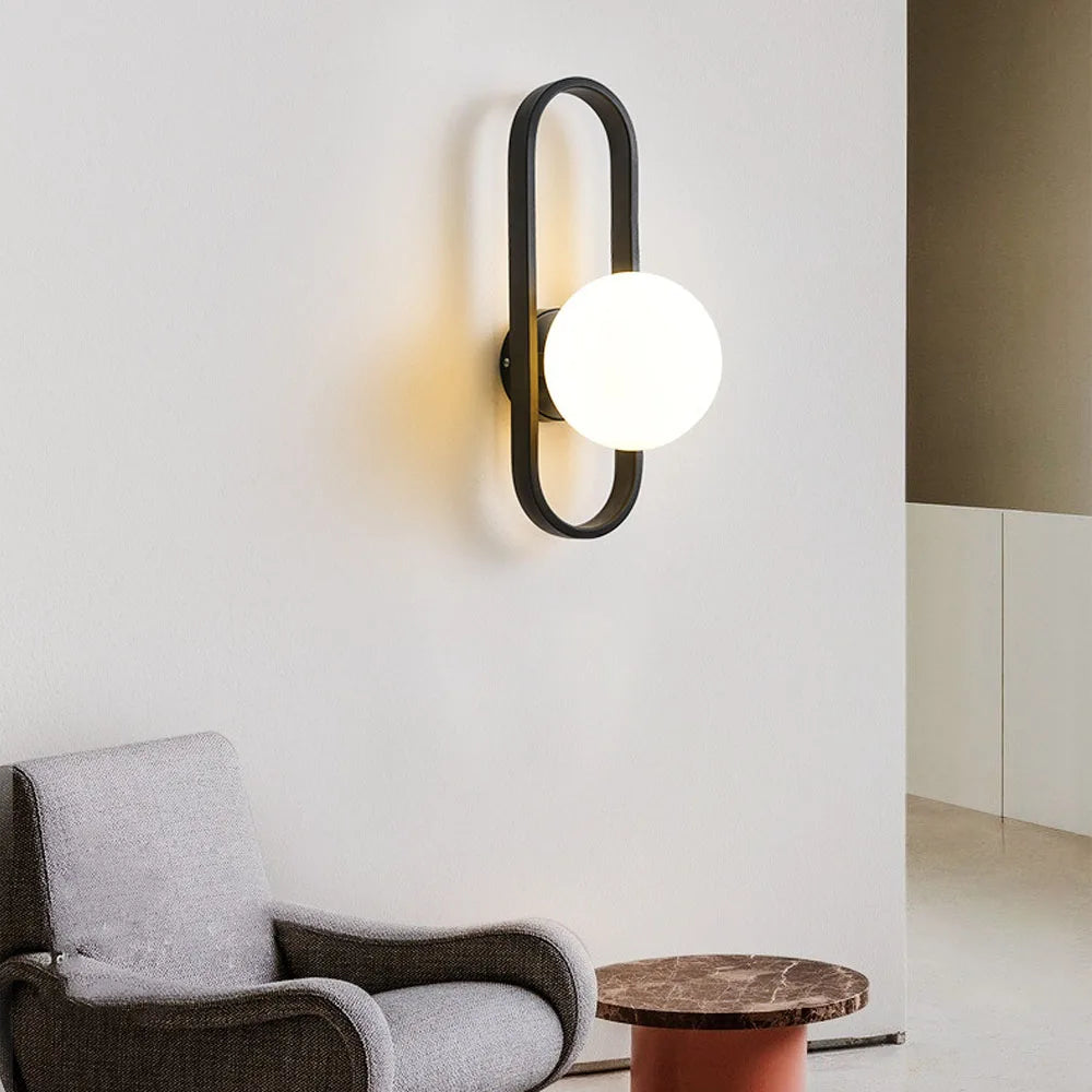 applique murale led de luxe minimalistes modernes d'intérieur - vue 3 sur 12