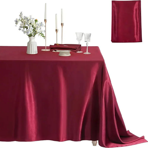 Nappe satinée douce et résistante pour table élégante