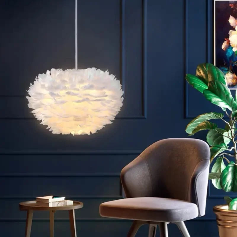 Suspension Créatif Nordique Fleur Acrylique Pin LED Simple Salon Chambre Enfants Décoration Éclairage Intérieur - vue 7 sur 13