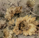 affiche vintage nature morte avec fleurs et tournesols