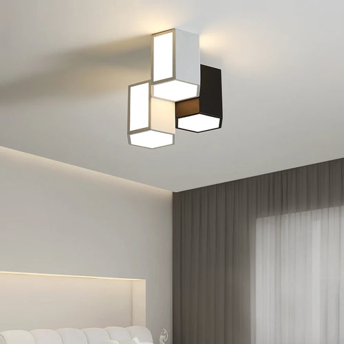 Kreative LED-Deckenleuchte im nordischen Stil aus Acryl für dekorative Innenbeleuchtung - vue 2 sur 8
