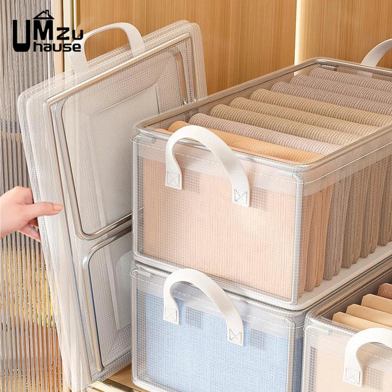 panier de rangement pliable pour vêtements et jouets - vue 4 sur 7
