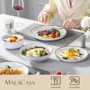 Service table ceramique design bord fin 12 personnes