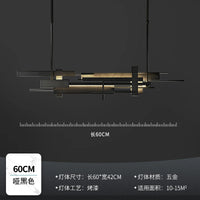 lampe de luxe postmoderne à suspension led pour restaurant