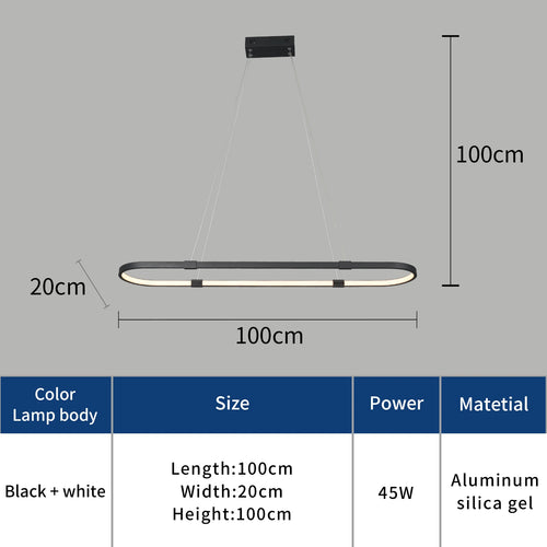 Moderne LED-Pendelleuchte für stilvolle Beleuchtung und Dekoration - vue 3 sur 7
