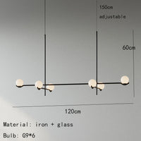 Moderne Glas-Pendelleuchte dekorative Innenleuchte
