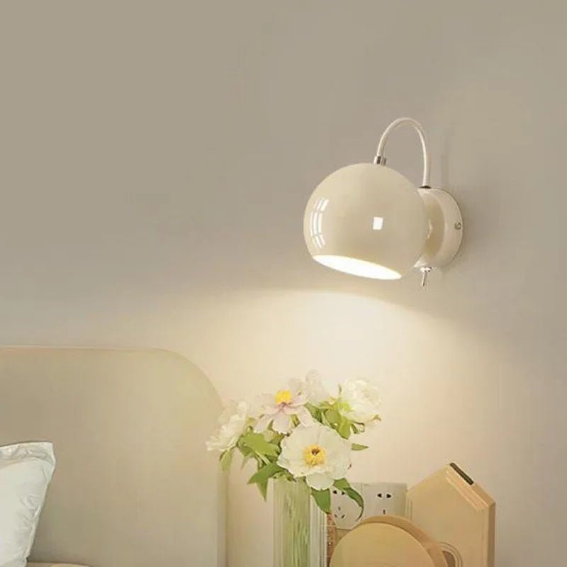 Nordische LED-Wandleuchte minimalistisch aus drehbarem Eisen - vue 4 sur 9