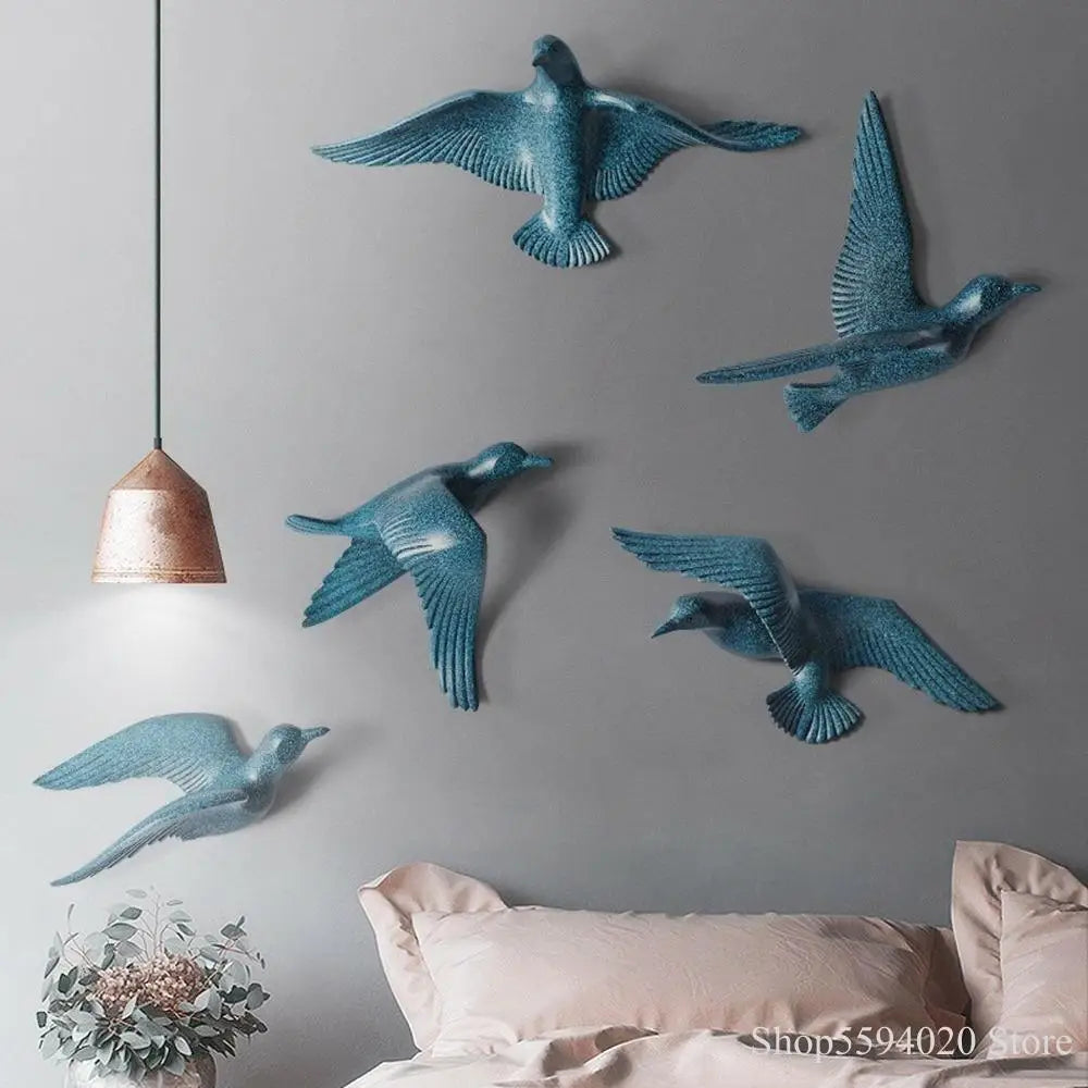 décoration murale créative en forme de mouette décoratif - vue 4 sur 36