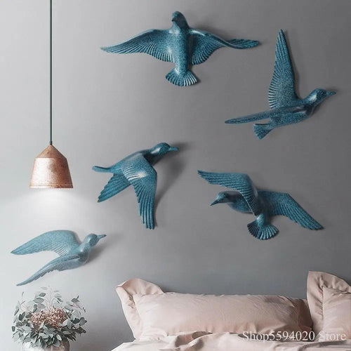 décoration murale créative en forme de mouette décoratif - vue 5 sur 36