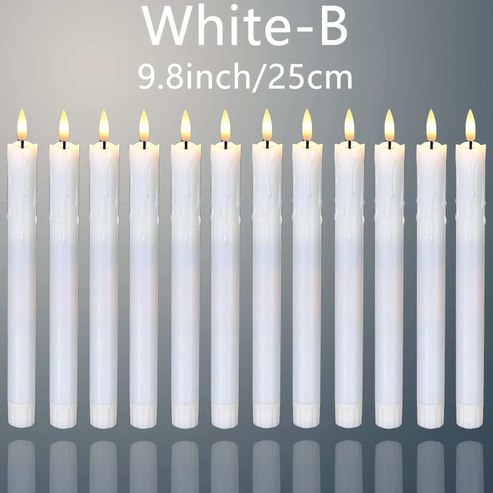 bougies LED décoratives scintillantes pour mariage et Halloween - vue 9 sur 14