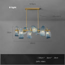 lustre en verre cristal LED pour un éclairage élégant