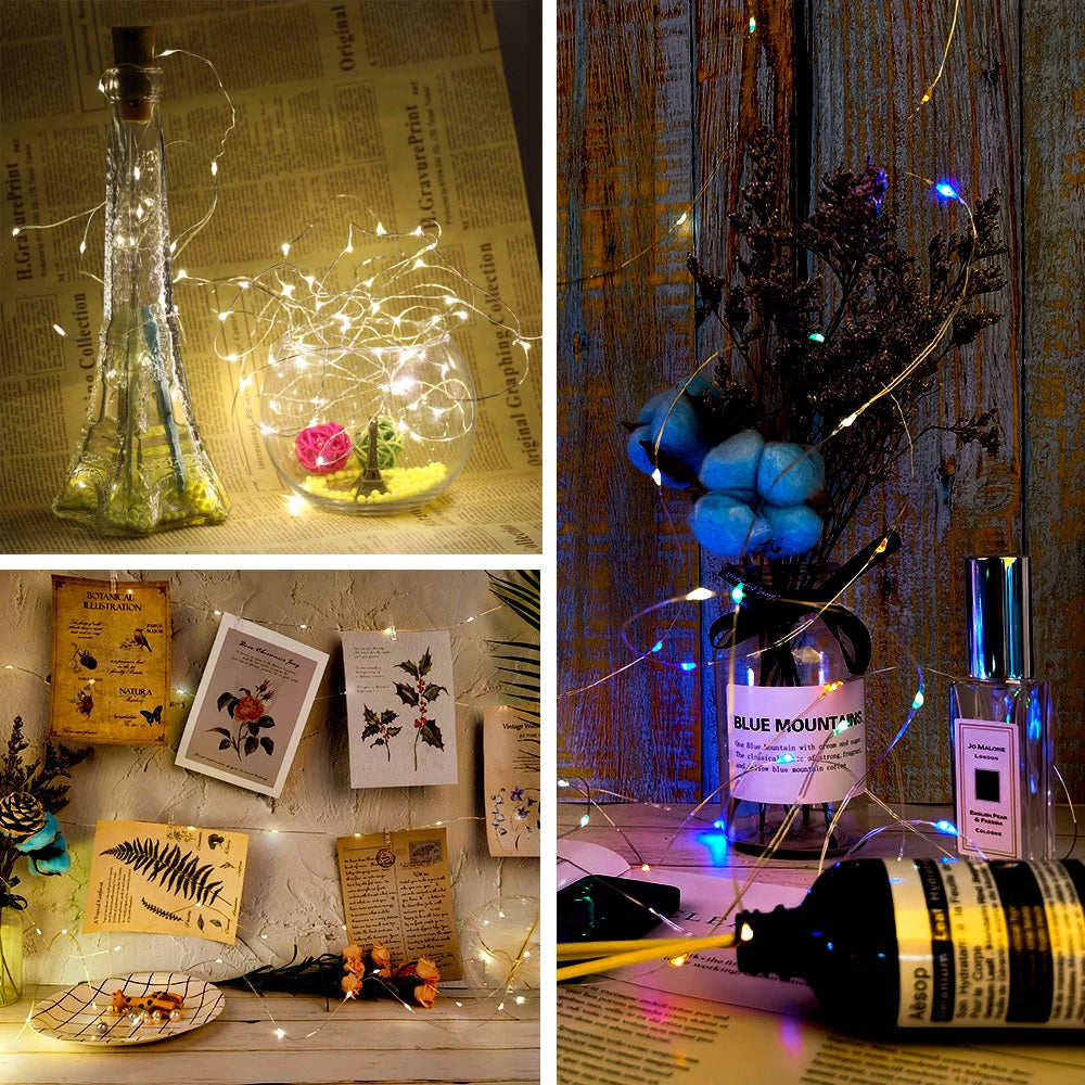 guirlande lumineuse led avec télécommande pour fêtes et décorations - vue 4 sur 12