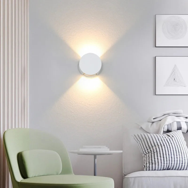 applique murale moderne led boule ronde décoration nordique - vue 6 sur 10