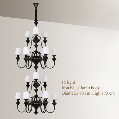 lustre en cuivre avec abat jour en verre élégant et moderne - vue 13 sur 22