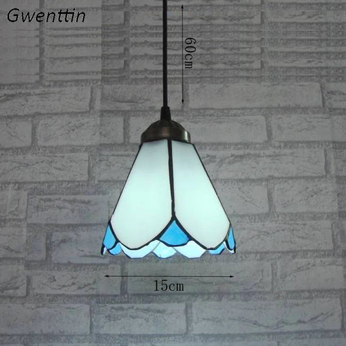 Tiffany-Pendelleuchte im mediterranen Stil für elegante Innendekoration - vue 7 sur 9