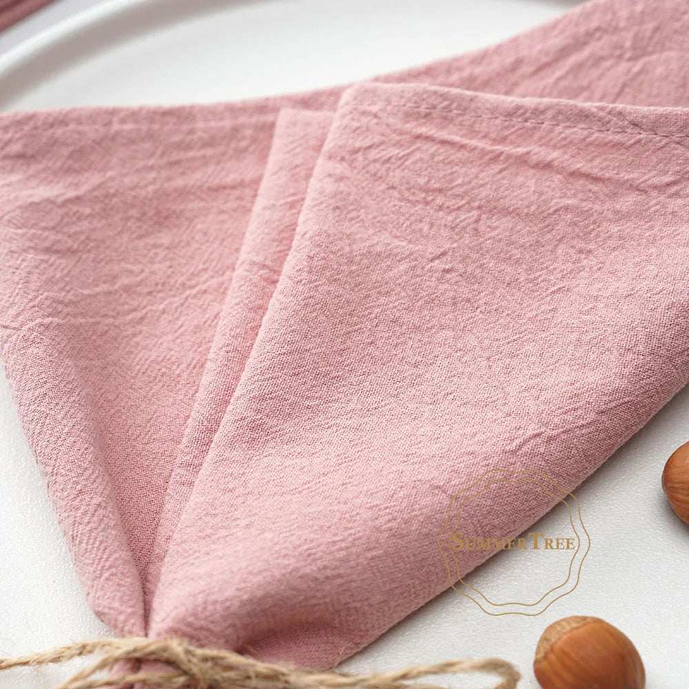Serviette de table coton lavé style vintage - vue 7 sur 7
