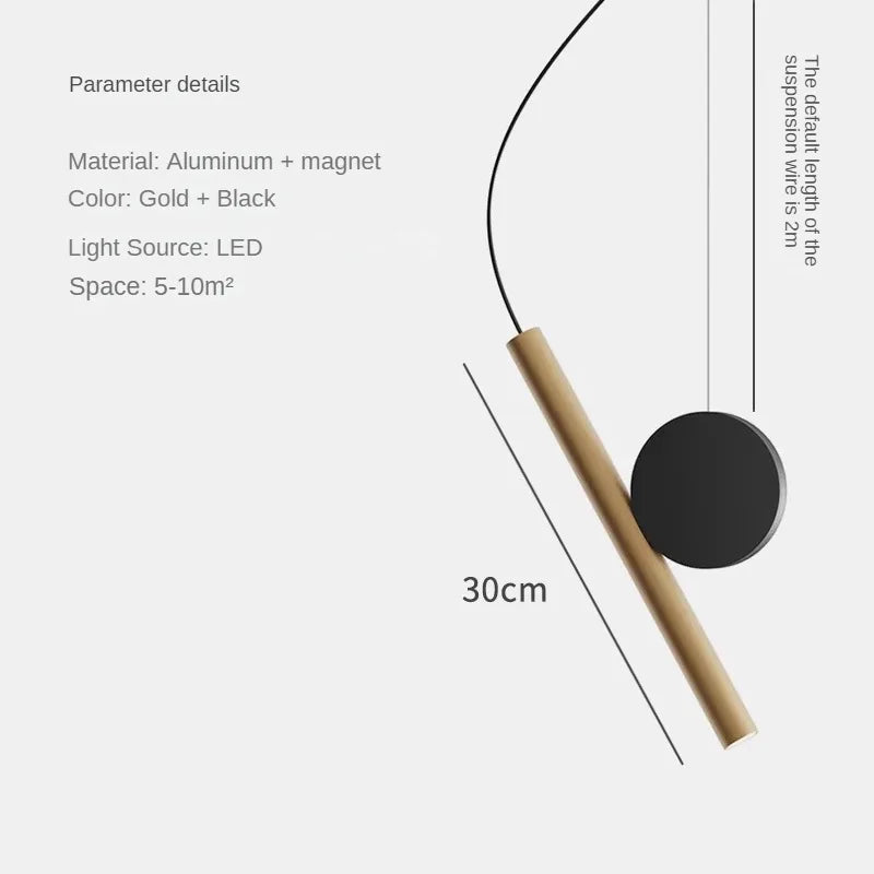 suspension à led design créatif et angle réglable - vue 9 sur 9