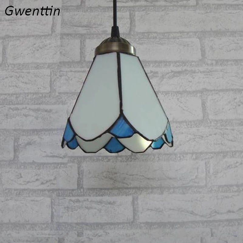 Tiffany-Pendelleuchte im mediterranen Stil für elegante Innendekoration - vue 5 sur 9