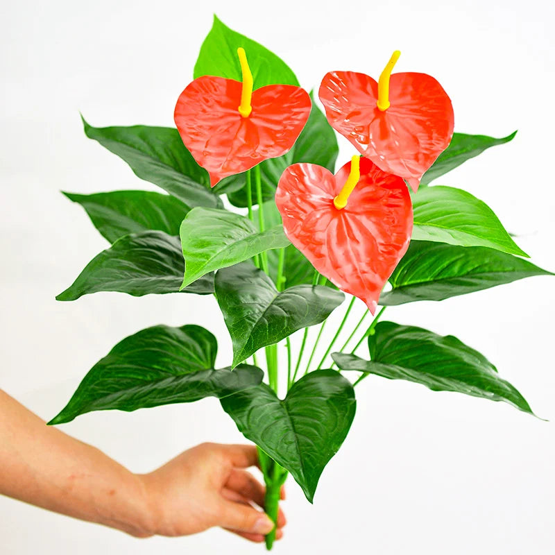 plantes artificielles monstera palmier anthurium décoration intérieure extérieure - vue 10 sur 9