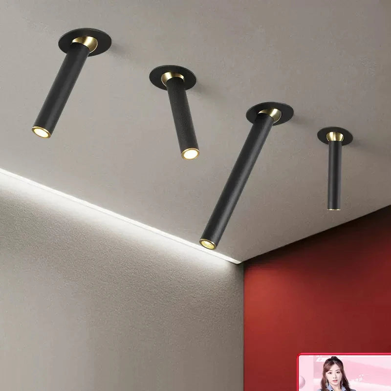 plafonnier moderne à leds rotatif pour décoration intérieure - vue 6 sur 9