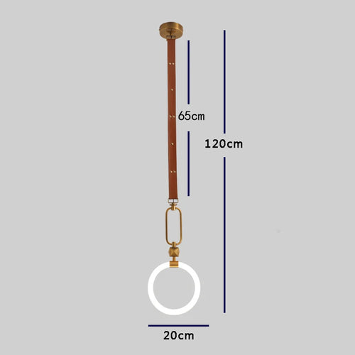 Nordische LED-Deckenleuchte Ring Design für Innenbereiche - vue 4 sur 7