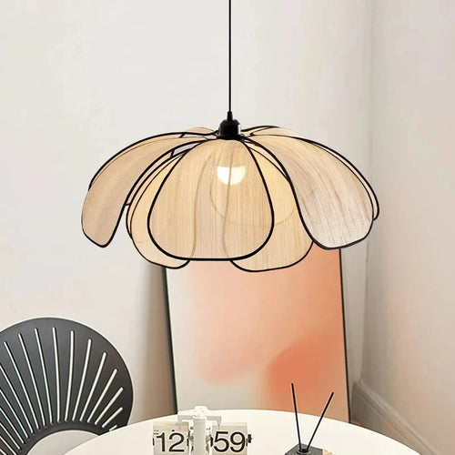 lampe suspendue moderne en tissu pour décoration artistique