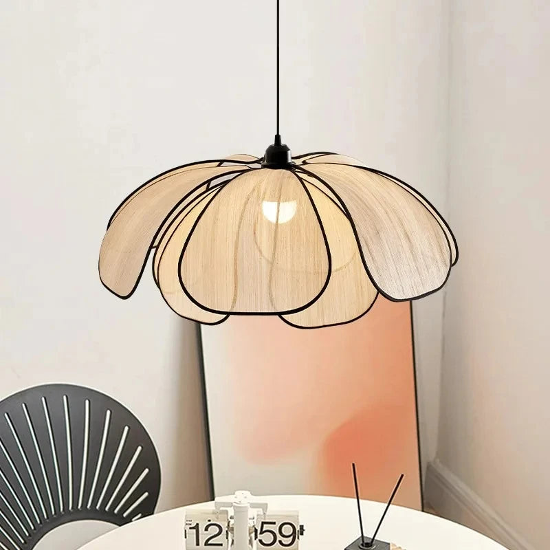 lampe suspendue moderne en tissu pour décoration artistique - vue 4 sur 11