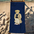 Serviette de plage séchage rapide motif oursons anime