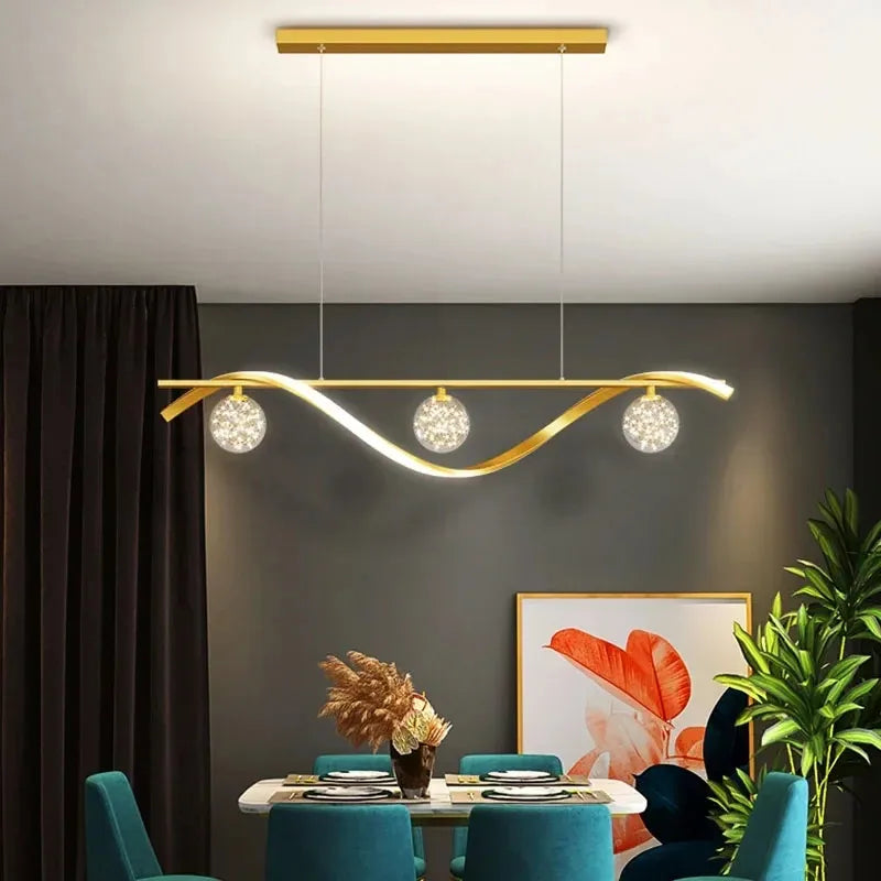 lustre nordique en verre pour éclairage intérieur décoratif - vue 3 sur 8