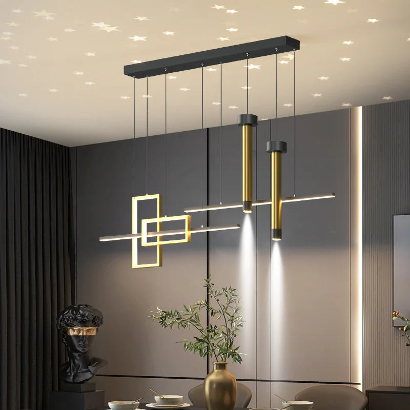 lustre moderne luxe en verre étoilé pour intérieur - vue 5 sur 12