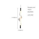 lustre artistique à led en acrylique design moderne éclairage suspendu