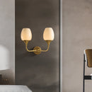 Postmoderne Wandleuchte aus Kupfer mit minimalistischem nordischem LED-Licht