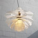 lustre en acrylique/verre moderne led en forme de pomme de pin
