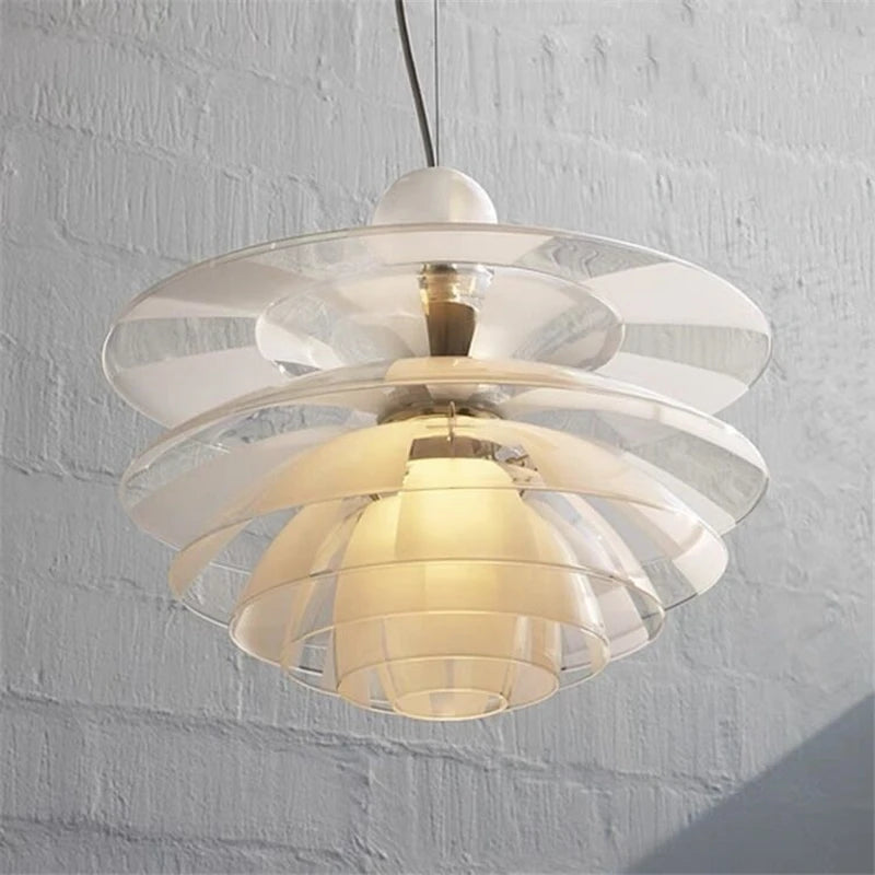 suspension led modernes en acrylique pour intérieur - vue 7 sur 8