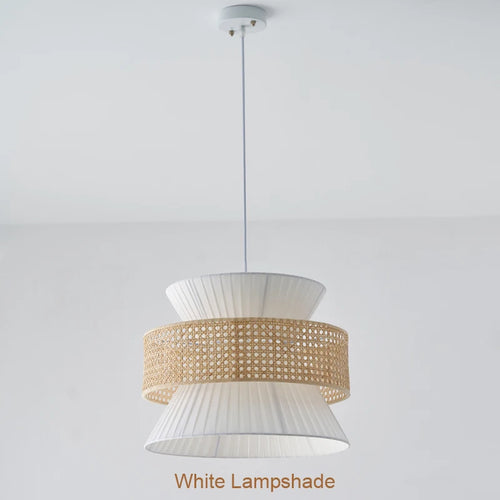Lampe en rotin japonais Wabi Sabi