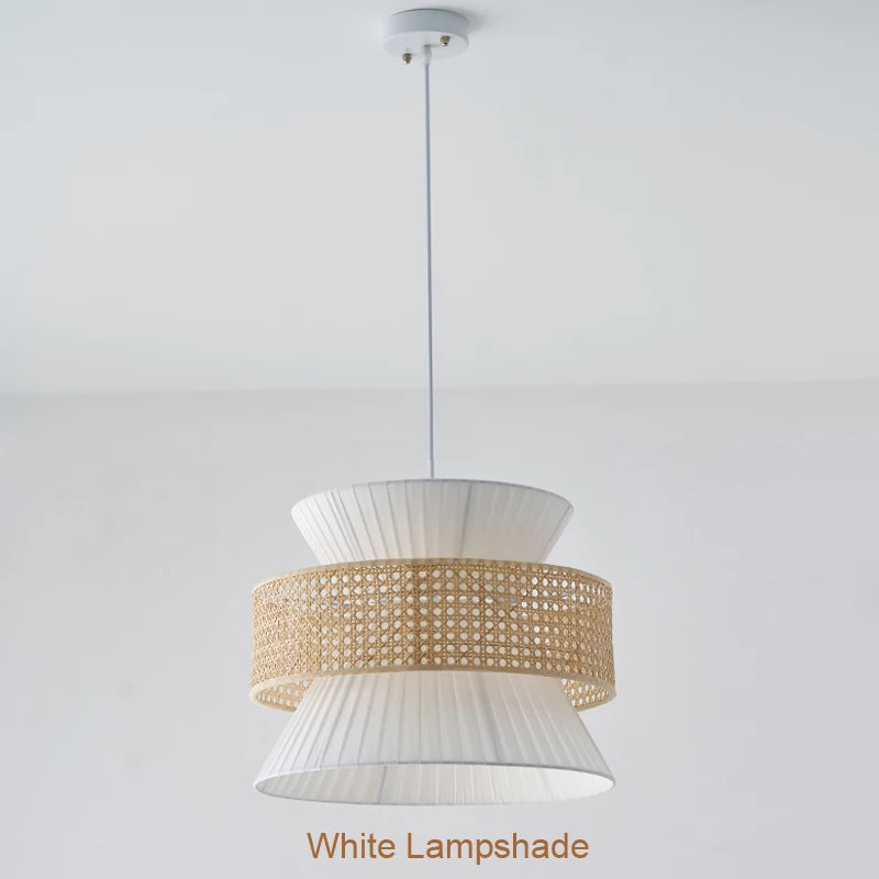Lampe en rotin japonais Wabi Sabi - vue 4 sur 12