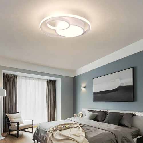 plafonnier led moderne 3 couleurs pour intérieur maison