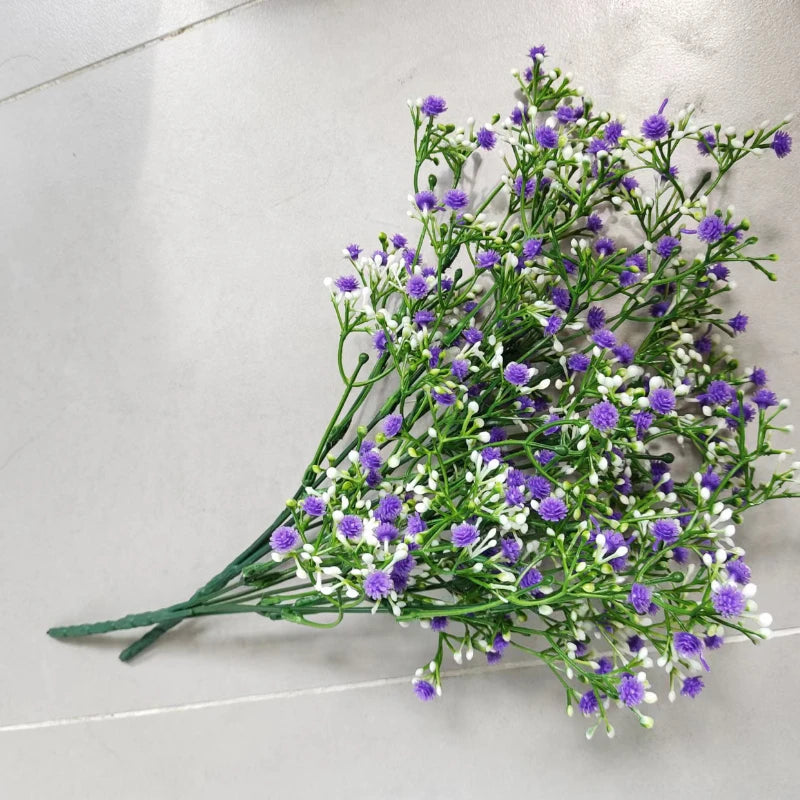 bouquets de gypsophile artificielle pour décoration intérieure et extérieure - vue 13 sur 15