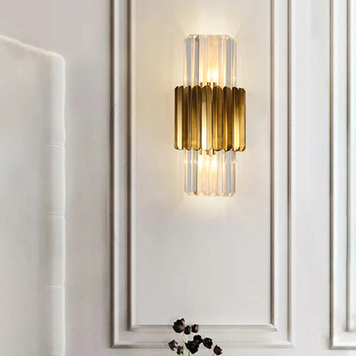 Luxuriöse und moderne Kristall-Wandleuchte für Hotels - vue 4 sur 11