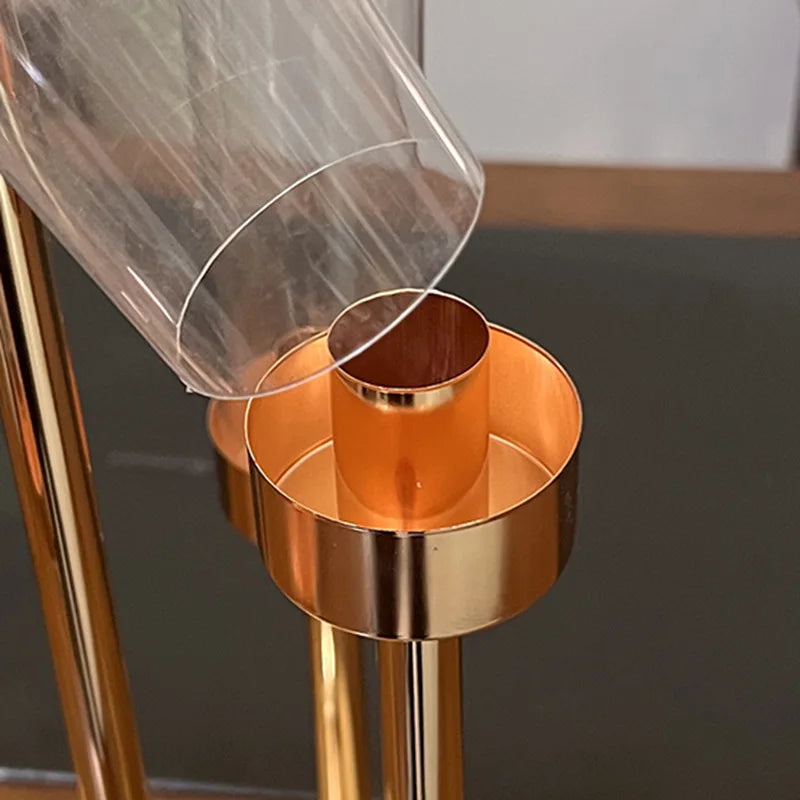 lot de 10 bougeoirs en métal pour décorations de mariage - vue 9 sur 9