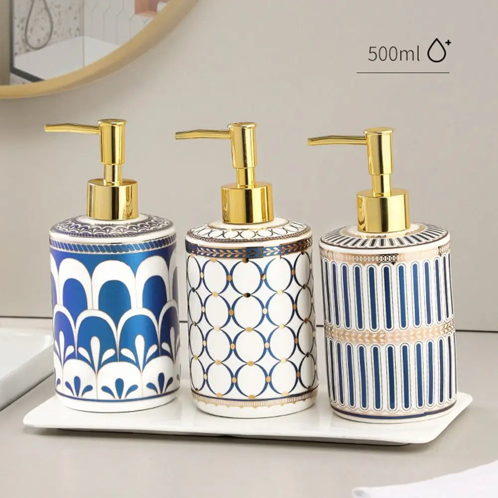 distributeur de savon en céramique luxe pour hôtel rechargeable - vue 10 sur 12