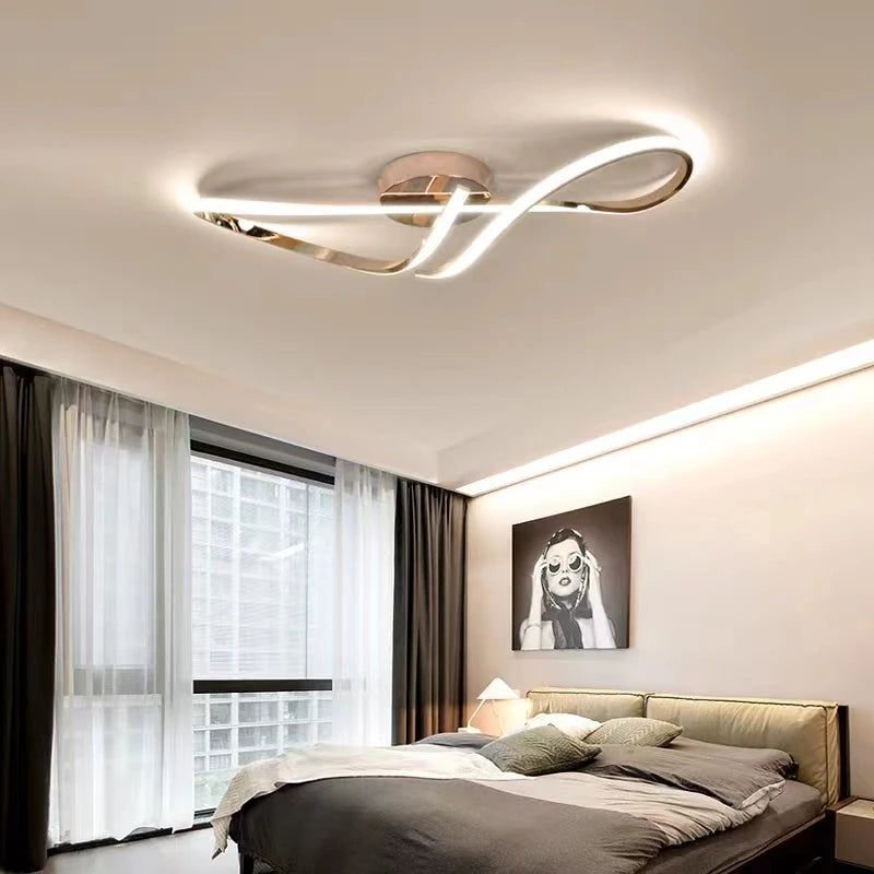 Plafonnier moderne à LEDs lumières pour salon chambre plafonnier étude cuisine intérieur décoration de la maison - vue 5 sur 8