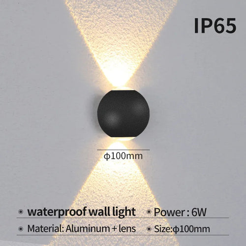 Moderne LED-Wandleuchte für Innen und Außen - vue 9 sur 12