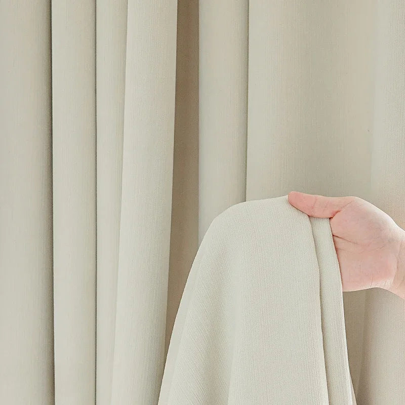 Rideau occultant moderne plissé pour salon et chambre