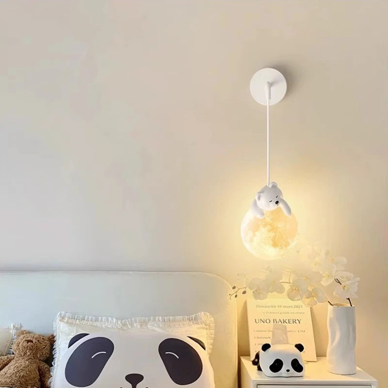 Applique murale lapin ours blanc nordique simple garçon fille bébé - vue 5 sur 8