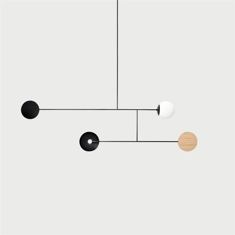 Minimalistischer nordischer Kronleuchter für moderne Inneneinrichtung - vue 6 sur 10