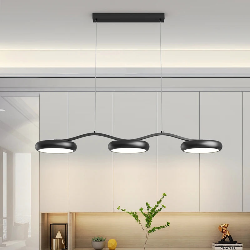 Lustre led pour bar décoration maison - vue 3 sur 8